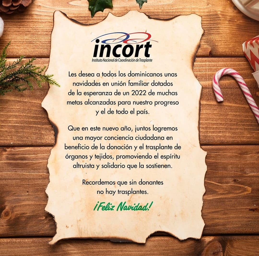 Felices Fiestas les desea el INCORT
